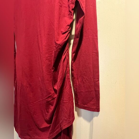 nwt Bobi la rouched women's dress size large maroon - Picture 8 of 14
